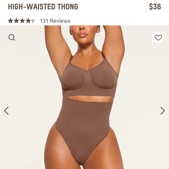NWOT SKIMS High waisted Thong - Picture 1 of 6
